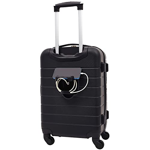 Wrangler Smart Spinner Hardside Luggage, 2 Piece Set, Black - color: Black, size: 2 Piece Set