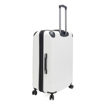 Kenneth Cole Reaction Flying Axis 28" Hardside Expandable 8-Wheel Spinner Check-Size Luggage, Coconut White - color: Coconut White, size: 28-Inch Checked
