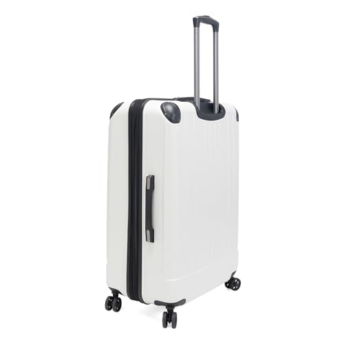 Kenneth Cole Reaction Flying Axis 28" Hardside Expandable 8-Wheel Spinner Check-Size Luggage, Coconut White - color: Coconut White, size: 28-Inch Checked