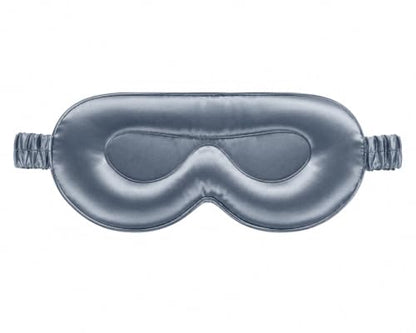 Blissy Silk Sleep Mask - 100% Mulberry 22-Momme - Grey - Profile - color: Grey