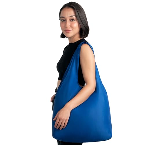Nanobag XL 25L Tote Foldable Packable Reusable Grocery Shopping Bag - color: Navy