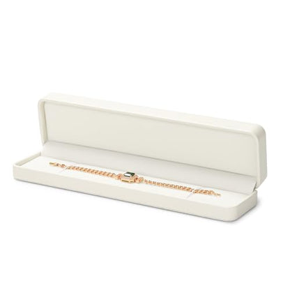 Oirlv Creamy White Long Necklace Box - color: Creamy-white, size: Long Chain Box