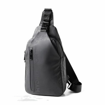 FITKICKS Hydrosport Sling Unisex Crossbody Travel Bag - color: Midnight Black