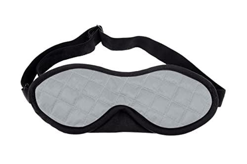 Sea to Summit TravellingLight Eye Shade Travel Sleep Mask, Highrise Grey | Quilted Cordura nylon travel sleep mask with a soft microfiber lining blocks light for airplane travel and napping - color: Highrise Grey
