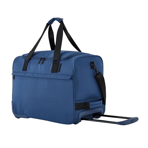 Scotch & Soda Amsterdam Travel Duffel Bag, Ocean Blue, 21-Inch Rolling - color: Ocean Blue, size: 21-Inch