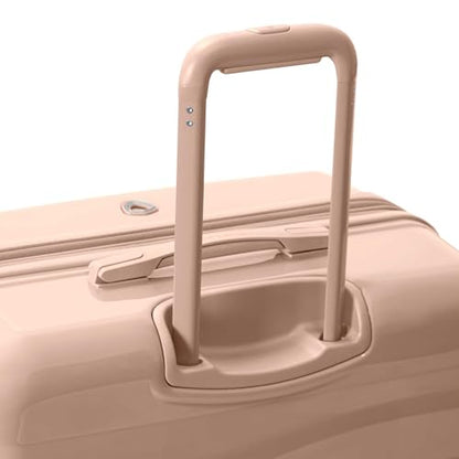 Traveler's Choice Edinburgh II Hardside Spinner Luggage, TSA Lock, Sand, 25" Medium - color: Sand, size: 25" Medium