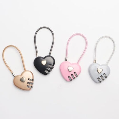4 Pcs Heart Padlock Small Heart Lock with Key for Jewelry Box Diary Book