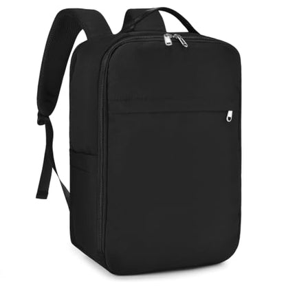 17x10x9 Personal Item Backpack for 40x20x25 Travel Bag 20L Carry on Backpack Flight Approved Airplanes Waterproof Underseat Hand Luggage Cabin Bag for Weekender Fits 14 Inch Laptop Black