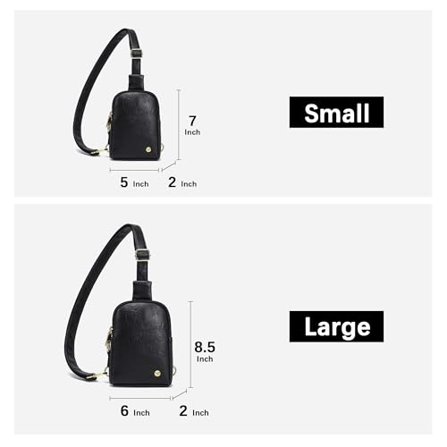 INICAT Touchscreen Crossbody Phone Purse, Small Sling Bag for Women - color: White Brown, size: Small
