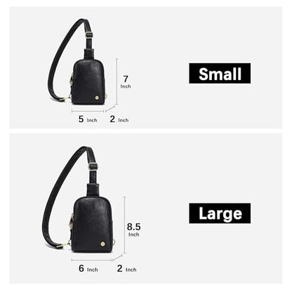 INICAT Touchscreen Crossbody Phone Purse, Small Sling Bag for Women - color: White Brown, size: Small