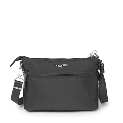 Baggallini Securtex™ Anti-Theft Memento Crossbody - color: Charcoal