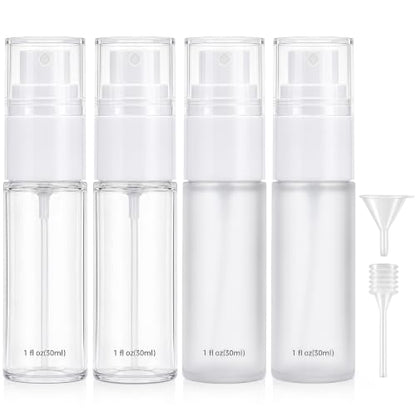 YIERSO Refillable Spray Bottles 1oz 30ml 4-Pack Small Travel Bottle