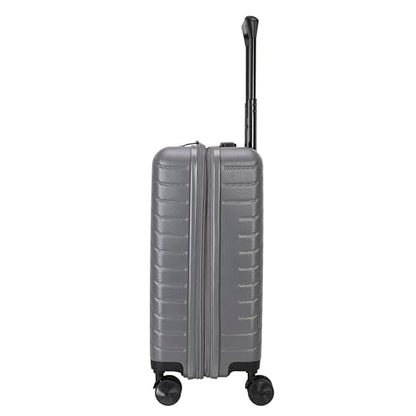 TRIPS RIDGELINE 20-Inch Carry-On Lightweight Durable Hardside 8-Wheel Spinner Cabin Size Luggage, Granite - color: Granite, size: CARRY ON