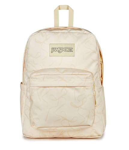 JanSport SuperBreak Plus Backpack - color: Rows of Bows Natural
