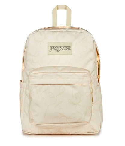 JanSport SuperBreak Plus Backpack - color: Rows of Bows Natural