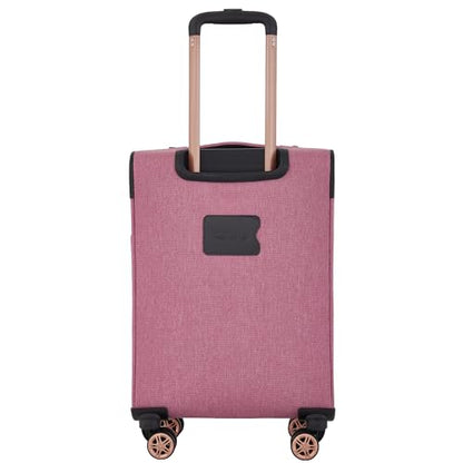kensie Hudson Softside 3-Piece Spinner Luggage Set, Mellow Mauve - color: Mellow Mauve