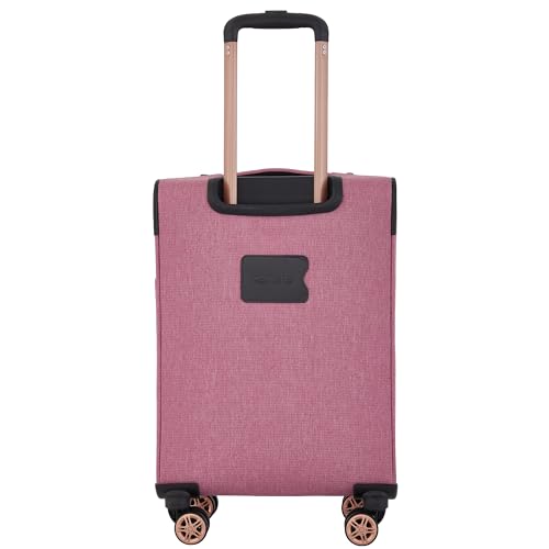 kensie Hudson Softside 3-Piece Spinner Luggage Set, Mellow Mauve - color: Mellow Mauve