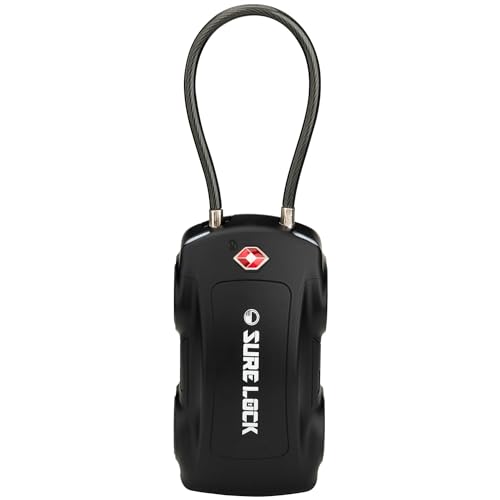 SURE LOCK Car-Shaped TSA Approved Luggage Lock, Black - color: Black