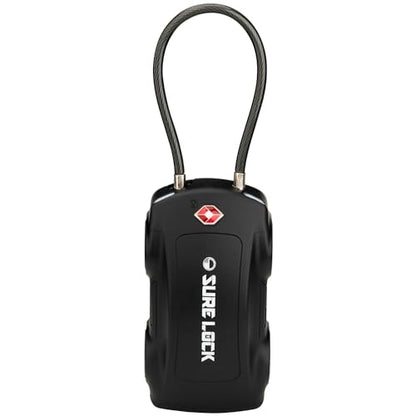 SURE LOCK Car-Shaped TSA Approved Luggage Lock, Black - color: Black