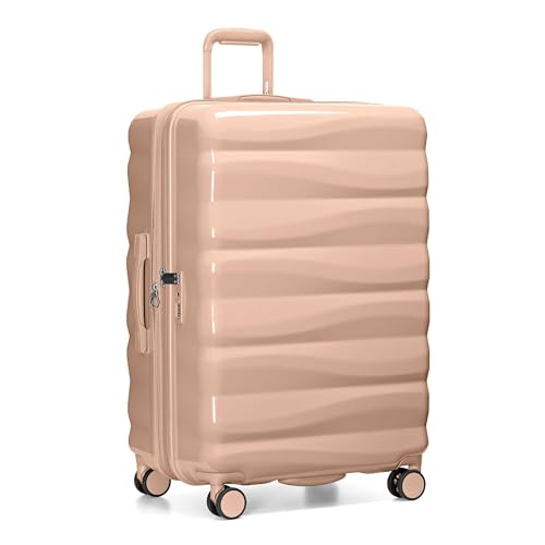 Traveler's Choice Edinburgh II Hardside Spinner Luggage, TSA Lock, Sand, 29" Large - color: Sand, size: 29" Large