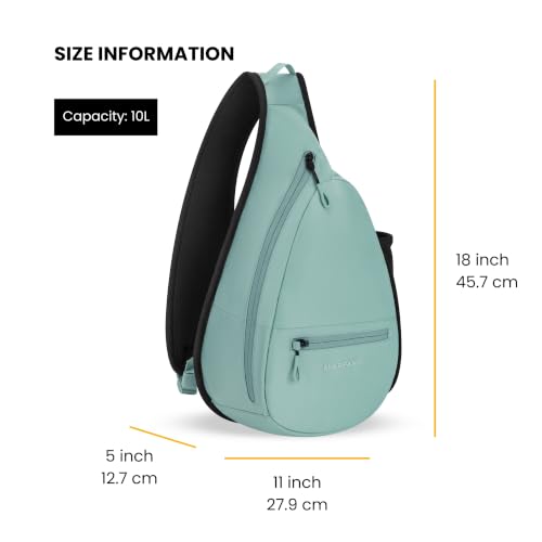 Sherpani Esprit, 10L Crossbody Sling Backpack for Women (Surf) - color: Surf