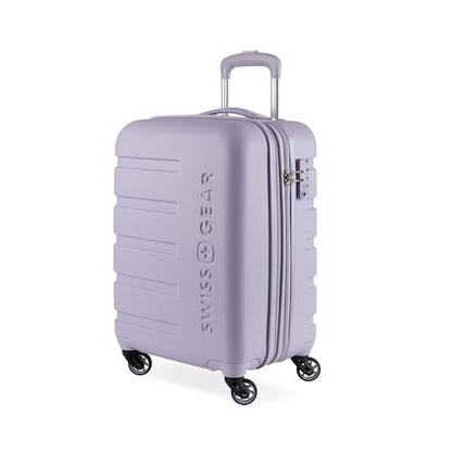 SWISSGEAR Signature Hardside Expandable Carry-On Spinner Luggage, ABS Construction, TSA-Friendly Lock, and Built-In Cupholder, Evening Haze, 19-Inch - color: Evening Haze, size: Carry-On 19-Inch