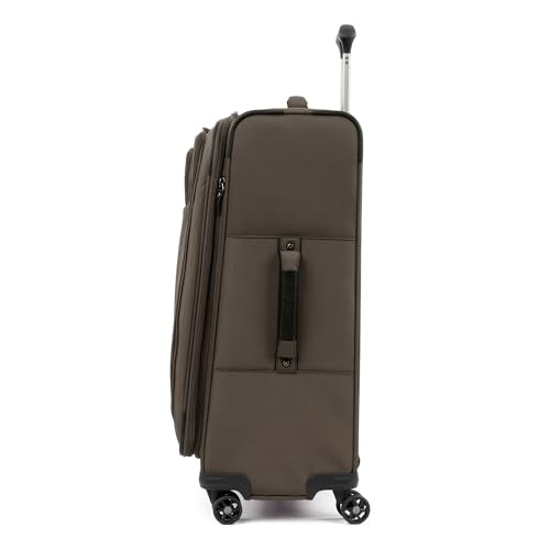 Travelpro Tourlite Softside 2-Piece Set, Expandable Luggage, 4 Spinner Wheels, Lightweight Suitcase, 21" Carry-On, 25" Checked Medium, Espresso Brown - color: Espresso, size: 2-Piece Set (21/25)