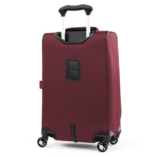 Travelpro Maxlite 5 Softside 2pc Set Expandable Carry On Luggage with 4 Spinner Wheels/Soft Underseat Tote, Lightweight Suitcase, Men and Women, Burgundy - color: Burgundy, size: 2-Piece Set (21/Tote)