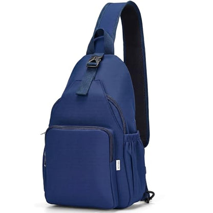 AOTIAN Crossbody Sling Backpack Sling Bag Travel Hiking Chest Bag Daypack - color: Blue