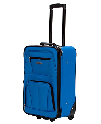 Rockland Journey Softside Upright Luggage Set,Expandable, Blue, 4-Piece (14/19/24/28) - color: Blue, size: 4 Piece (28"/24"/19"/14" Tote)