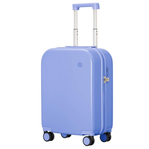 mixi Carry on Luggage, 20'' Suitcase Spinner Wheels Luggage Hardshell Lightweight Rolling Suitcases PC with Cover & TSA Lock for Business Travel, Lilac Purple - color: Lilac Purple, size: 20in Carry on
