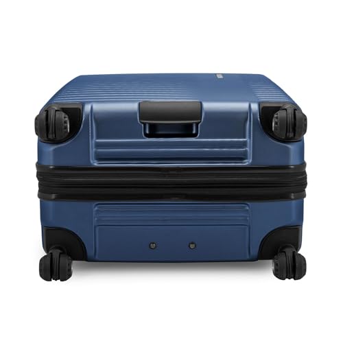 Traveler's Choice Archer Polycarbonate Hardside Spinner Luggage Set,Tie Down Straps, Blue, Checked 29-Inch - color: Blue, size: 1-Piece (Checked 29-Inch)