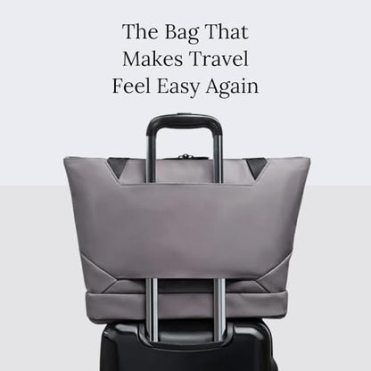 Knack Expandable Laptop Tote, 16-Inch Laptop, 18L-26L - color: Alloy Gray, style: Laptop Tote