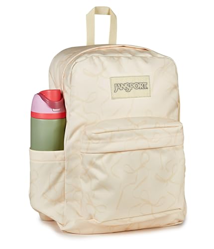JanSport SuperBreak Plus Backpack - color: Rows of Bows Natural