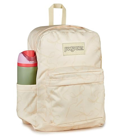 JanSport SuperBreak Plus Backpack - color: Rows of Bows Natural