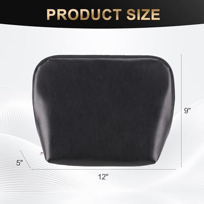 dadop Travel Makeup & Toiletry Bag, Large Waterproof Cosmetic Bag Organizer With 28 Pocket & Adjustable Compartments & 4 Brush Holders