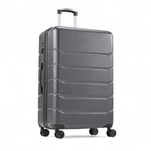 Simple Deluxe 24 Inch Hardside Carry On Luggage with Spinner Wheels - color: Dark Grey, size: 24 inch
