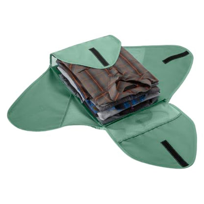Eagle Creek Pack-It Reveal Garment Folder, Large, Willow Green | Travel Garment Bag with Compression Wings to Maximize Luggage Space, Convenient Top Handle, Quick-Drying Material - color: Green