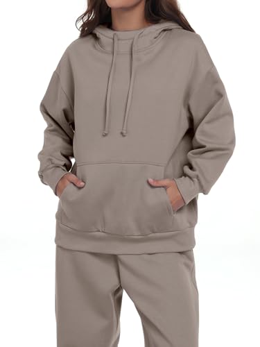 SeSe Code Hoodie with Eye Mask Travel Airplane Unisex Oversized Sweatshirt - color: Coffee Grey, size: Small