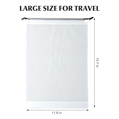 12 Pack Clear Drawstring Travel Shoe Bags, Large Size Transparent Storage Organizer for Men Women