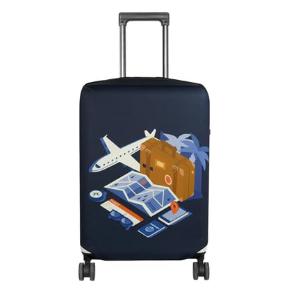 HYPER VENTURE Travel Luggage Cover Suitcase Protector Fits 27-30 Inch, L - color: Journey, size: L