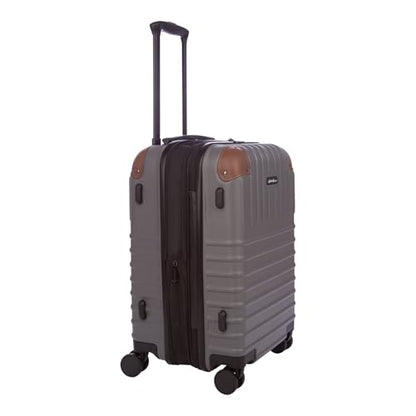 Eddie Bauer Strata Luggage | Hardside | Spinner Wheels | Expandable | Lightweight | Travel Essentials, Cinder, 22" (Carry-On) - color: Cinder, size: 22" (Carry-On)