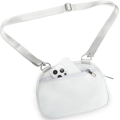 MAXTOP Small Crossbody Bags for Women Belt Bag Fanny Pack with Adjustable Strap - color: Silver Grey, style: Small Crossbody Bag