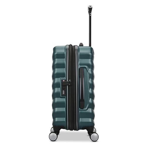 Samsonite Hard-Sided 20-Inch Lightweight Carry On Expandable Element Suitcase: Durable, 360° Spinner Wheels, Adjustable Telescopic Handle, TSA-Approved Lock - Bistro Green - color: Bistro Green, size: 20-Inch Carry-On