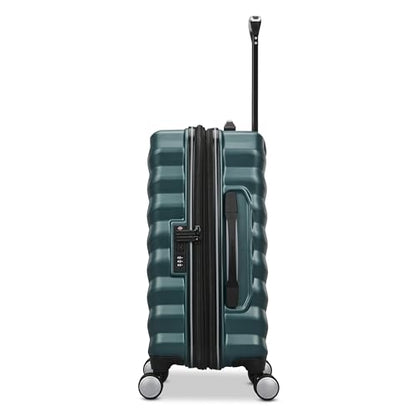 Samsonite Hard-Sided 20-Inch Lightweight Carry On Expandable Element Suitcase: Durable, 360° Spinner Wheels, Adjustable Telescopic Handle, TSA-Approved Lock - Bistro Green - color: Bistro Green, size: 20-Inch Carry-On