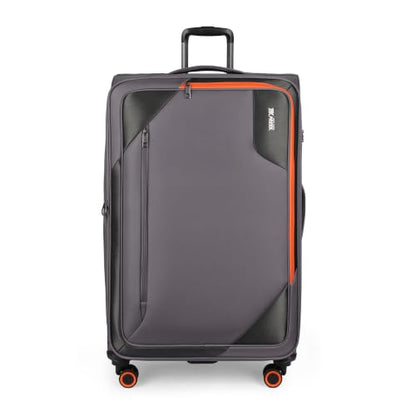 Suitcases w/Wheels 32 inch Luggage,Large Softside Suitcase - color: Grey, size: Checked-Extra Large 32-Inch