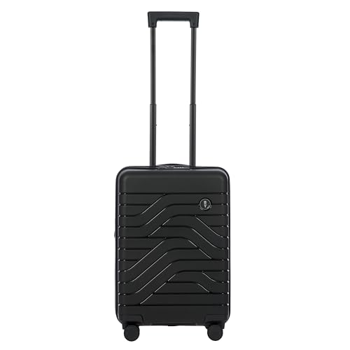 Bric's B|Y Ulisse Set of 2 Luggages with Spinner Wheels – Carry-On Airline Approved and Checked Expandable Lightweighted Hard Shell Suitcases, TSA Combination Lock - 21 Inch & 30 Inch, Black - color: Black, size: 2-Pieces (Carry-on & Checked-large)
