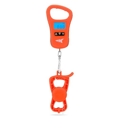 KastKing ToughTide USB Charging Fish Scale with Lip Gripper, Orange Combo - color: Orange