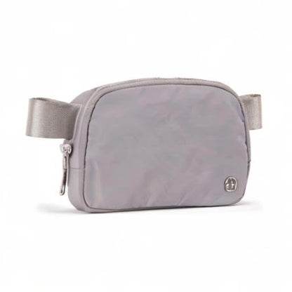 Pander Crossbody Belt Bag for Women and Men, Travel and Everyday Use - color: Light Grey