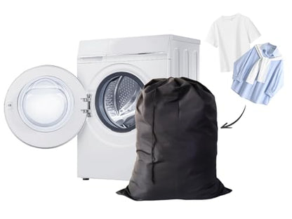 Extra Large Laundry Bag 3 Pack, Black, 30"x40" - color: Black